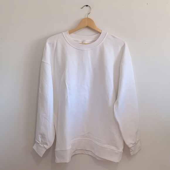 BNWT lululemon Perfectly Oversized Crew size 8 in White - Picture 2 of 4